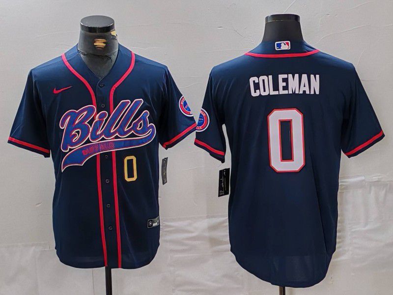 Men Buffalo Bills #0 Coleman Blue Joint Name 2024 Nike Limited NFL Jersey style 6->st.louis cardinals->MLB Jersey